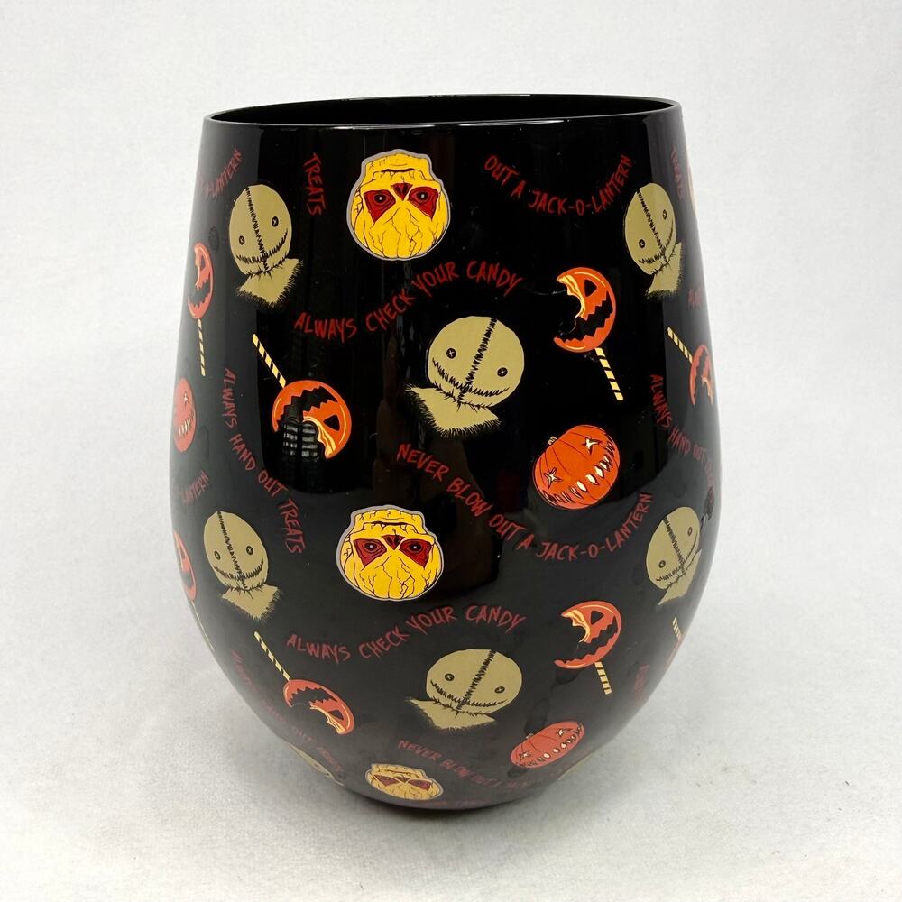 Legendary Trick 'r Treat Themed Stemless Wine Glass